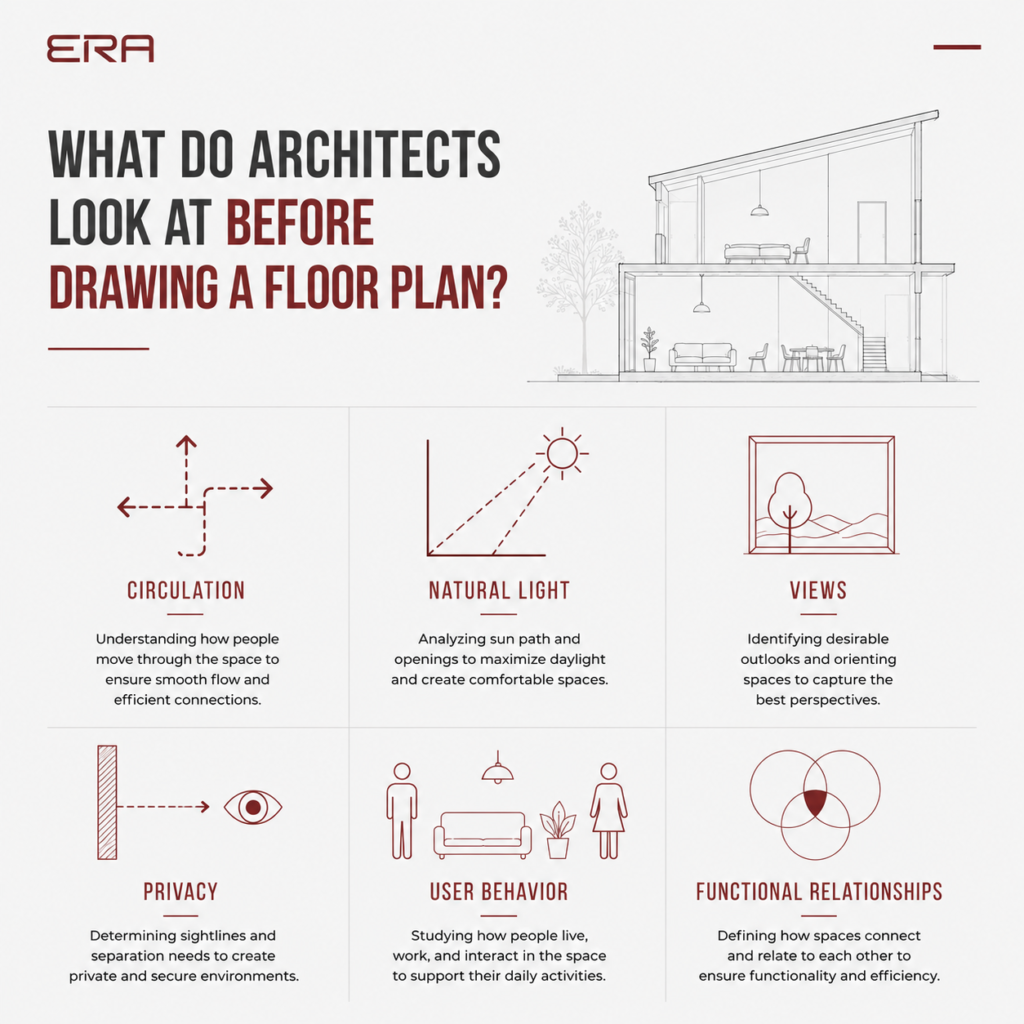 What Do Architects Look at Before Drawing a Floor Plan?