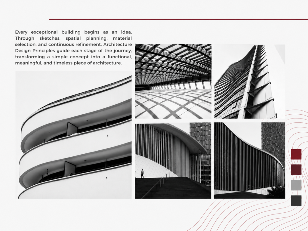 Every architectural project evolves through a series of thoughtful design decisions, transforming an initial idea into a functional and timeless building.