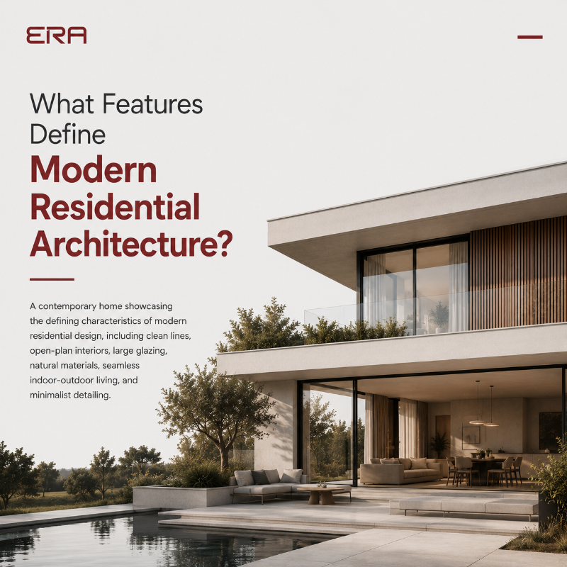 What Features Define Modern Residential Architecture?