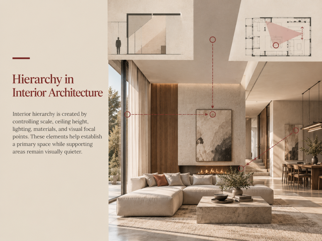 Where Does the Eye Go First? Hierarchy in Interior Architecture
